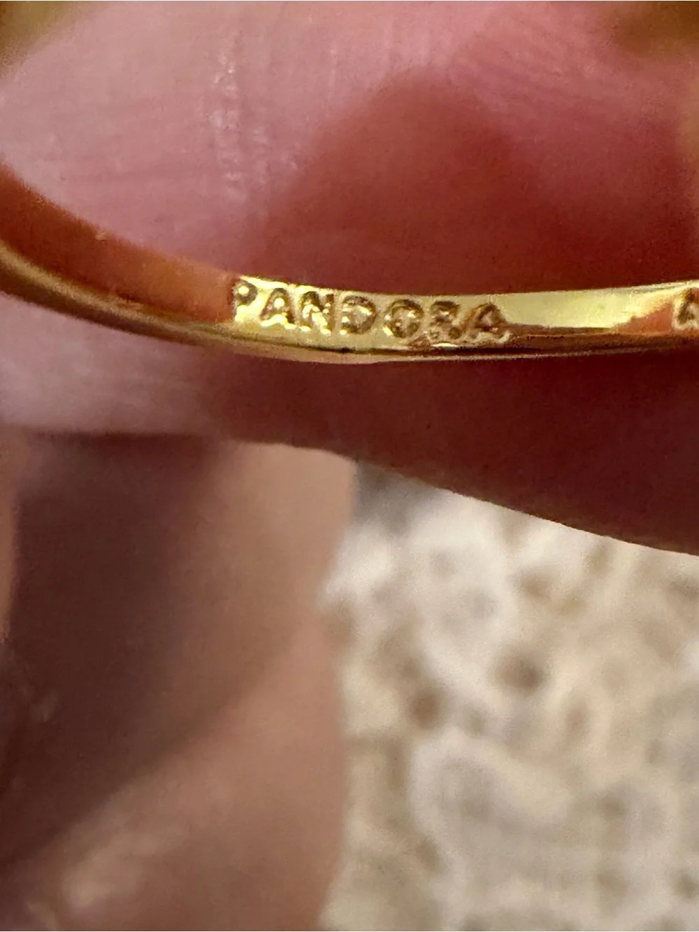 Pandora Gold Double Heart Ring 14k gold plating, hand-finished. Size 6 - 52 mm
